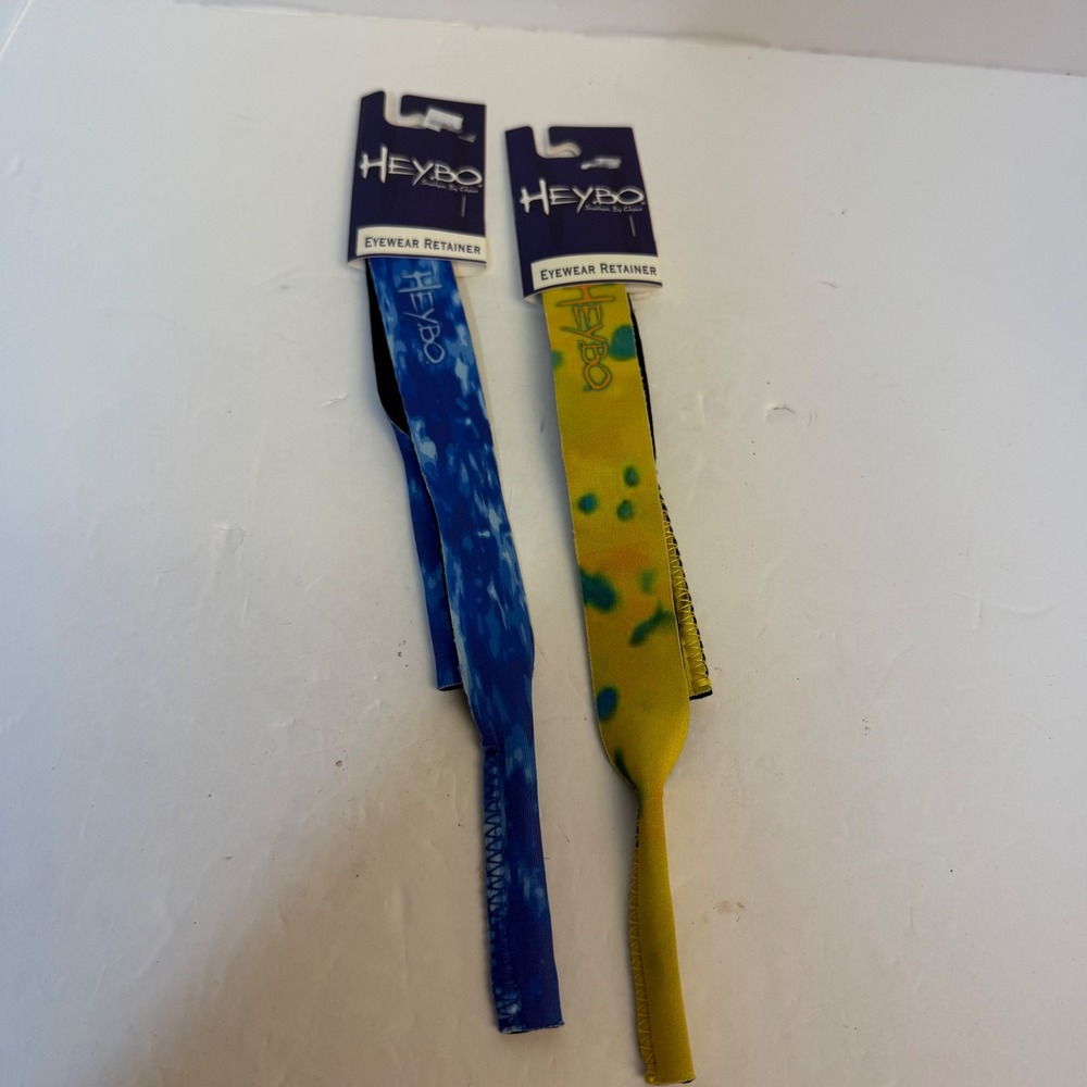 Heybo Eyewear Retainer Sunglass Straps 2 Pack Mahi Mahi Blue Camo HEY9014